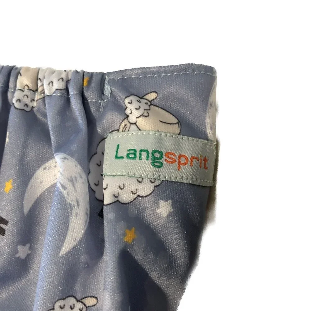 LangSprit Diaper Covers Diapers Dark Blue and Grey Multiple Adjustments